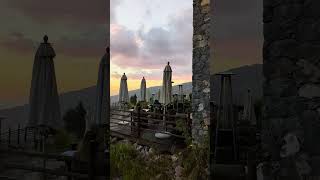 Enjoy the Scenic sunset view from Alila Jebel Akhdar A Winter getaway staycation place in Oman [upl. by Sparkie]