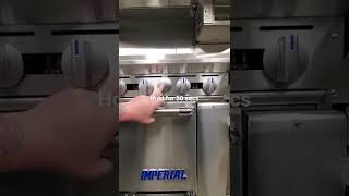 How to light stove top and oven pilots Imperial [upl. by Yelahs]