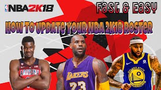 Get Updated NBA 2K20 Rosters On NBA 2K18 WITH FREE AGENCY amp ROOKIES PS3PS4XBOX 360XBOX ONE [upl. by Adnilak89]