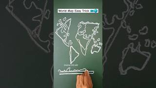 drawing of world map 🌎 how to draw the world map🗺️ map world worldmap manchitra worldmapdrawing [upl. by Sehcaep]