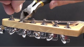 Installing Fender Locking Tuners on a 2017 Telecaster its an easy DIY job that you can do at home [upl. by Leciram]