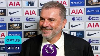 ANGE POSTECOGLOU Thats the kind of team we want to be  Tottenhams impressive performance [upl. by Ahsinroc]