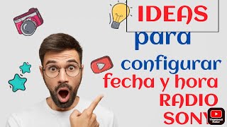 tutorial como configurar la hora y alarma del RADIO ICF C218 SONY [upl. by Fullerton]