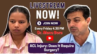 Got knee pain or ACL issues Say NO to surgery Livestream Every Friday 430 PM [upl. by Ecenaj905]