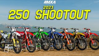 2023 250cc Motocross Action Shootout [upl. by Enicul103]