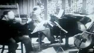 HeifetzRubinsteinPiatigorsky Schubert trio No 1 1st mvmt [upl. by Gamages209]