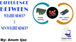 Difference between Volatile Memory and Non Volatile Memory  Computer Mentor [upl. by Noelani]