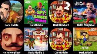 Dark Riddle Clssic vs Dark Riddle vs Hello Neighbor 2 vs Dark Riddle 2 vs Hello Neighbor 3 [upl. by Aluap]