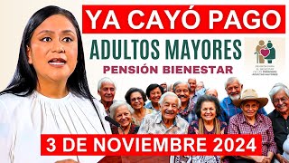 💥SE ADELANTA ADULTOS MAYORES HOY DOMINGAZO 3 DE NOVIEMBRE LETRA Y FECHA DEL DEPOSITO💥 [upl. by Stover]