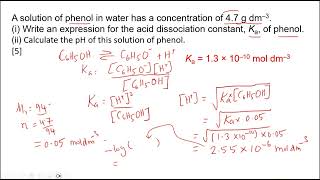 Part3 Acid Bases pH Exam Questions [upl. by Redla6]