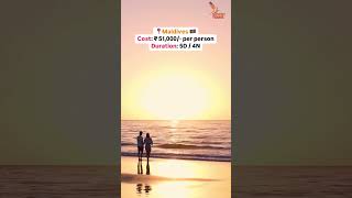 Top 5 Budget Honeymoon Destinations Under ₹75K ✈️🌍 CoupleGoals BestenTours honeymoon couples [upl. by Jasik]