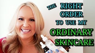 HOW TO LAYER THE ORDINARY SKINCARE Anti Aging OVER 40 [upl. by Etteniotna]