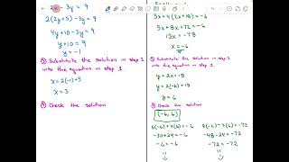 MAT151  Section 121b  Solving a System of Linear Equations Using Substitution [upl. by Dylane131]