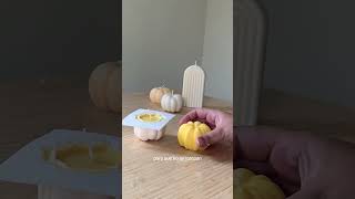 Haciendo velas artesanales de calabaza PARTE 2 🤎trabajadesdecasa velasartesanales [upl. by Akerdnuhs868]