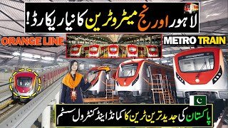 Experience Underground The Orange Line Metro Train Travel  Lahore Metro Train  Metro in Pakistan [upl. by Paulita]