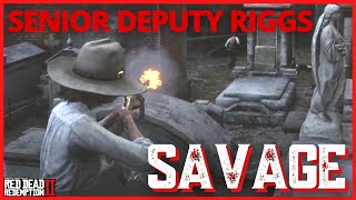 Riggs  Senior Deputy Gun Fight in Red Dead Redemption 2 Roleplay  Riggs 1 [upl. by Kotto]