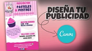 TUTORIAL CANVA  Creando publicidad para tu negocio [upl. by Shelburne]