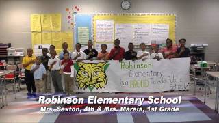 The Pledge Robinson Elementary Mrs Sexton and Mareia [upl. by Llewen738]