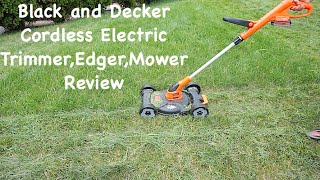 Black amp Decker MTC220 12 Inch Lithium Cordless 3 in 1 Trimmer Edger and Mower 20 volt Review [upl. by Mccullough]