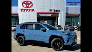 2022 TOYOTA Rav4 Hybrid SE in Cavalry Blue walkaround whats new video pictorial [upl. by Inalaehak]