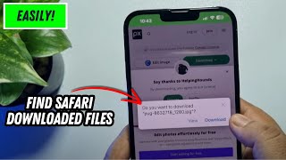 How To Find Safari Downloaded Files In iPhone Updated [upl. by Fadil913]