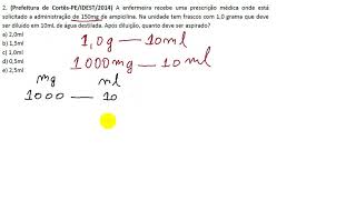 Questão Ampicilina [upl. by Ecinad]