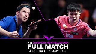 FULL MATCH  Jonathan Groth vs Lin YunJu  MS R16  WTTMontpellier 2024 [upl. by Gwenette]