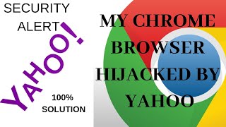 how to remove yahoo search from chrome 100 Working 2018 [upl. by Kcirrad922]