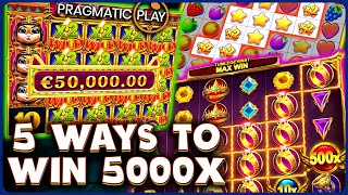 5 Slots to Win 5000x on Pragmatic Play [upl. by Florina]