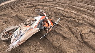 Gopro hero 11  4K  mx lommel muddy   crash [upl. by Oile]