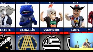 mascotes dos clubes [upl. by Nagorb]