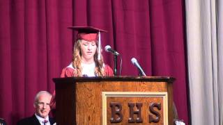 Caitlyn Cloy Salutatorian Speech 2011 [upl. by Ettenirt257]