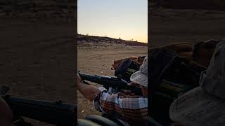 Binary trigger double tap drill on 6quot steel target at 75 yards binarytrigger pewpewlife [upl. by Koral844]