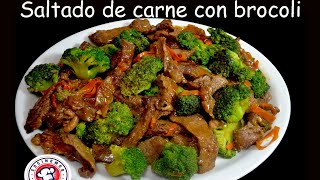 Saltado de carne con brocoli [upl. by Folly]