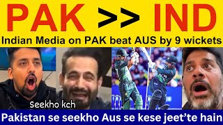 😍 Indian media beautiful reaction today match Pakistan win  Vikrant Gupta on Pakistan Win vs AUS [upl. by Courtund]