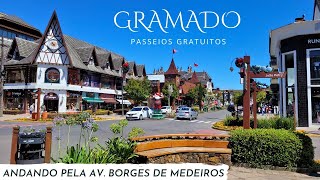 Gramado RS  Conheça a cidade sem gastar nada O que fazer na avenida Borges de Medeiros [upl. by Annahael]