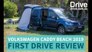 Volkswagen Caddy Beach 2019 First Drive Review  Drivecomau [upl. by Goar]