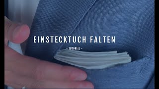 Einstecktuch falten  Rechteckfaltung Tutorial [upl. by Hafital58]