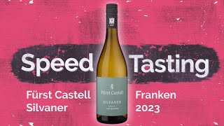 Vier Flaschen Speedtasting Fürst Castell Silvaner vom Keuper [upl. by Quartus]