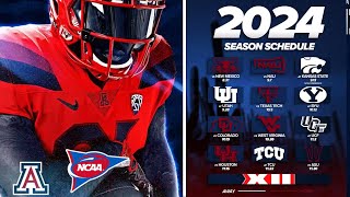 2024 Arizona Wildcats Football Game Schedule [upl. by Volney]