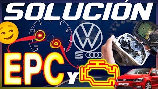 EPC CHECK ENGINE EN VOLKSWAGEN VENTO POLO JETTA GOLF LUZ TESTIGO SIGNIFICA P1172 P0222 1543 1172 [upl. by Ruon]