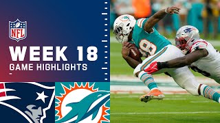 Patriots vs Dolphins Week 18 Highlights  NFL 2021 [upl. by Quartana123]