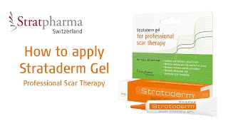 How to apply Strataderm Gel  Professional Scar Therapy [upl. by Sila]