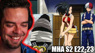 YAOYOROZU RISING MHA SEASON 2 EPISODE 22 amp 23 REACTION [upl. by Tacita]