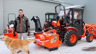 Finally An Economical Inverted Snow Blower for SMALLER Tractors [upl. by Aikkan]