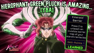 YBA Hierophant Green Pluck is AMAZING [upl. by Florance]