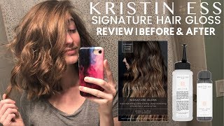 KRISTIN ESS HAIR SIGNATURE GLOSS REVIEW  SMOKY TOPAZ [upl. by Teresina]