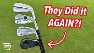 Driving Iron SHOOTOUT  Mizuno Pro FliHi vs Srixon ZX MKII Utility vs PXG 0317X vs Taylormade PUDI [upl. by Ddot]