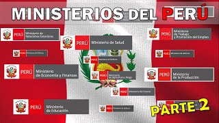 Todos los MINISTERIOS del Perú Parte 2 FINAL [upl. by Elburt]