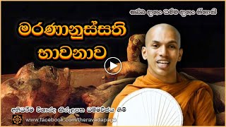 මරණානුස්සති භාවනාව  Maranānussati Meditation  By Kirulapana Dhammavijaya Thero  Dhamma Sermon [upl. by Bahr]